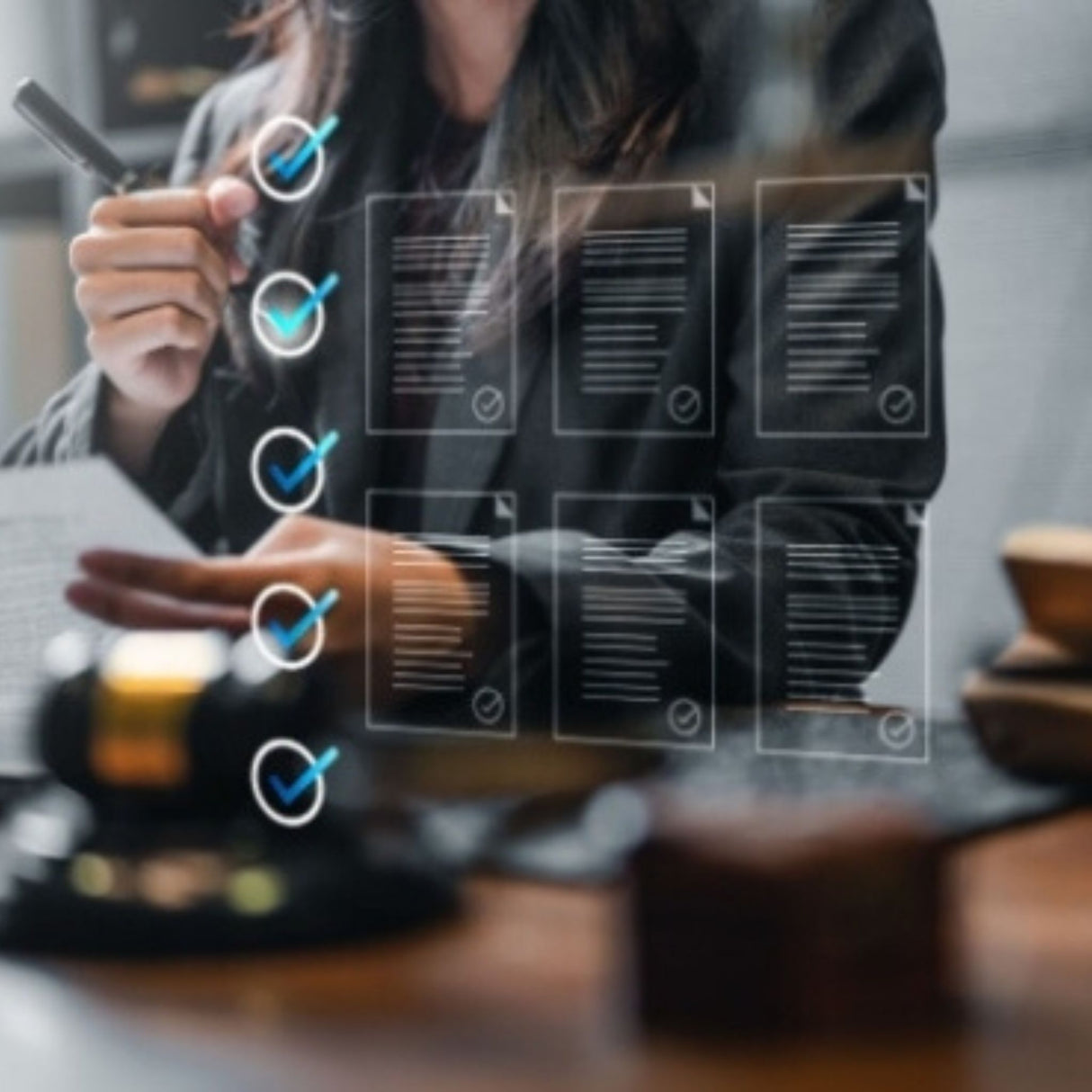 professional checking documents