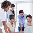 professional having a positive meeting