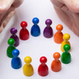 diverse group game pieces