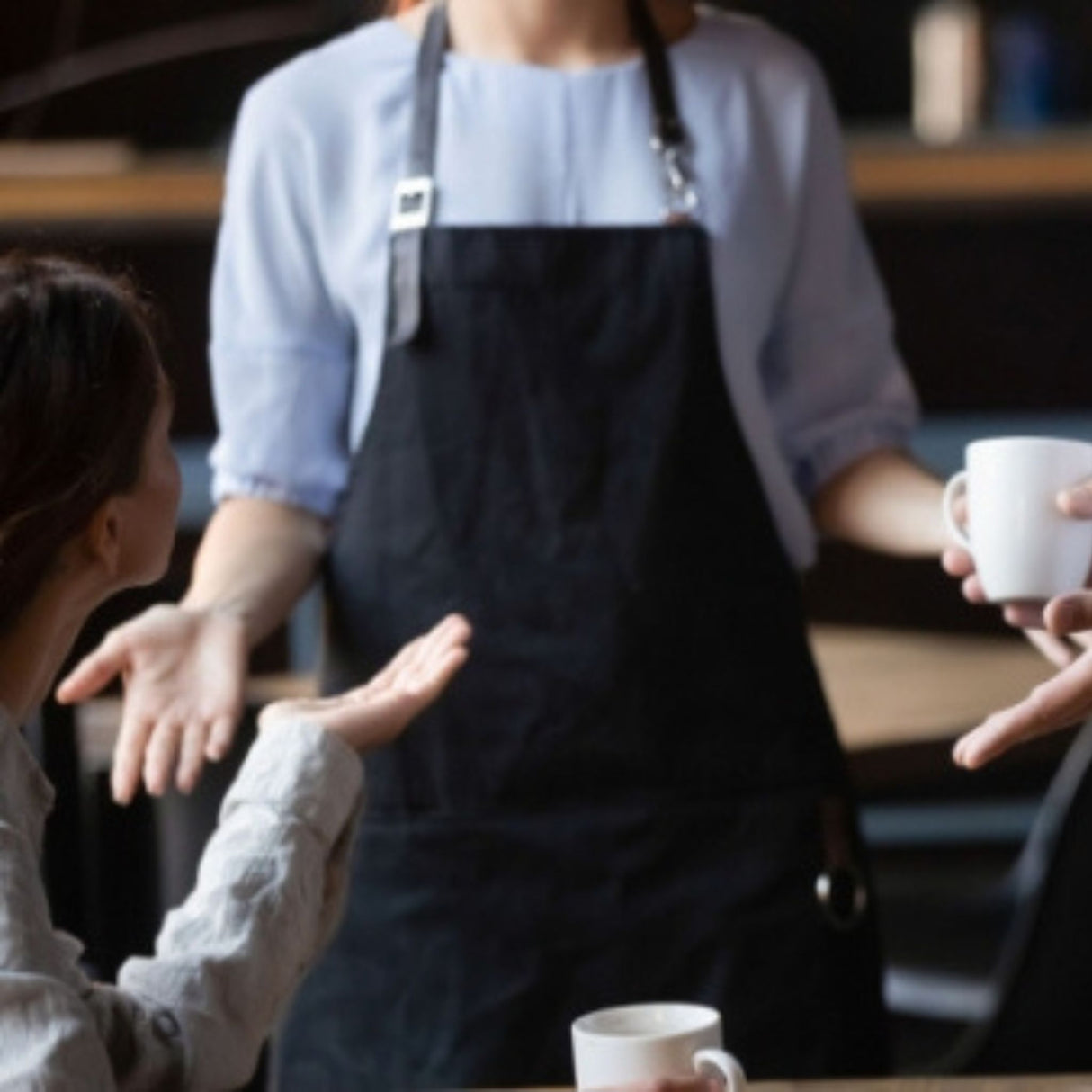 angry customer and waiter