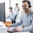 customer service rep smiling