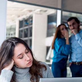 White woman feels uncomfortable from co-workers gossiping about her
