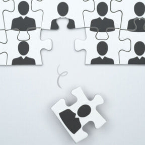 people puzzle in piece