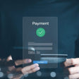 payment screen with a green checkmark 